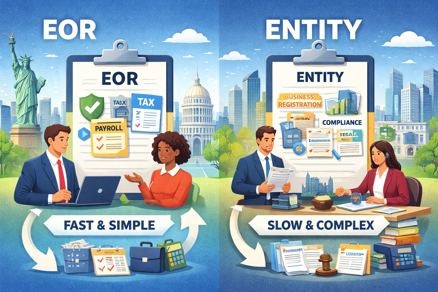 Entity Setup Hiring in USA: EOR vs Entity Setup (What’s Faster in 2026?)